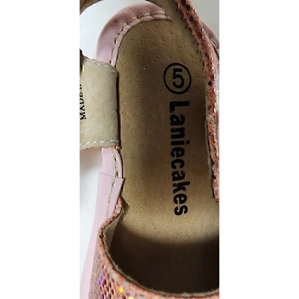 Squeaky Feet/Lanie Cakes Little Girls Sandals Size 4/5 Lots of 4